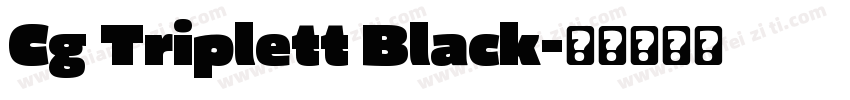 Cg Triplett Black字体转换